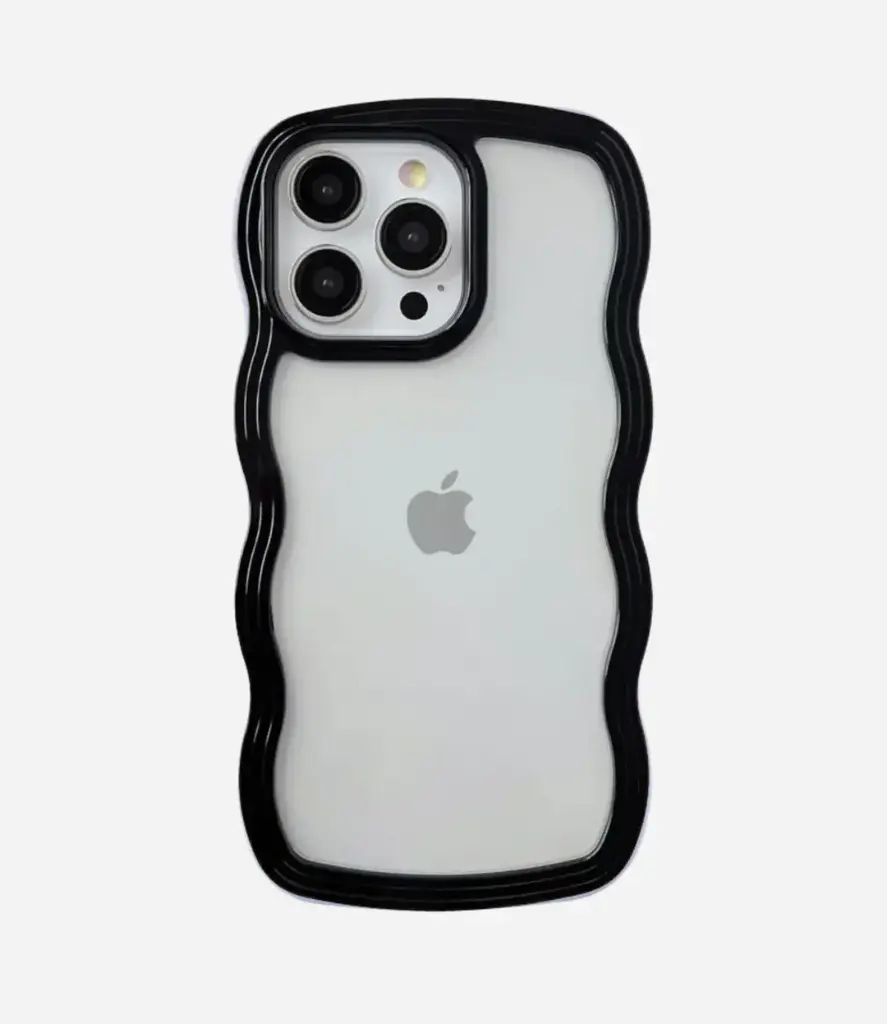 black bordered iphone every model cover