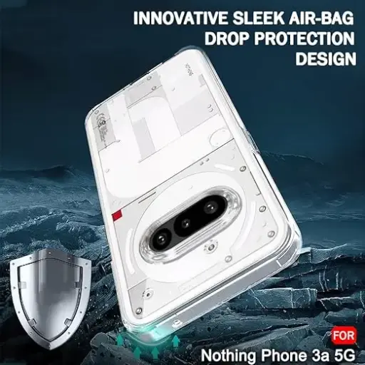 Ultra-Hybrid Crystal Clear Back Case Cover for Nothing Phone 3a 5G | Shockproof Design | Camera Protection Bump | Hard Clear Back | Bumper Case for Nothing Phone 3a (PC & TPU, Transparent)