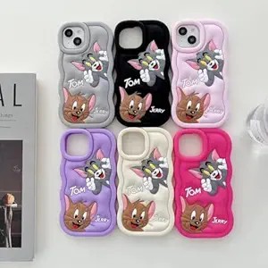 Tom and Jerry Case for I phone all model Tom and Jerry Mobile Cover pink